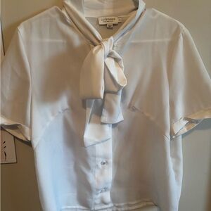 Molly Bracken Cream Tie-Neck Blouse